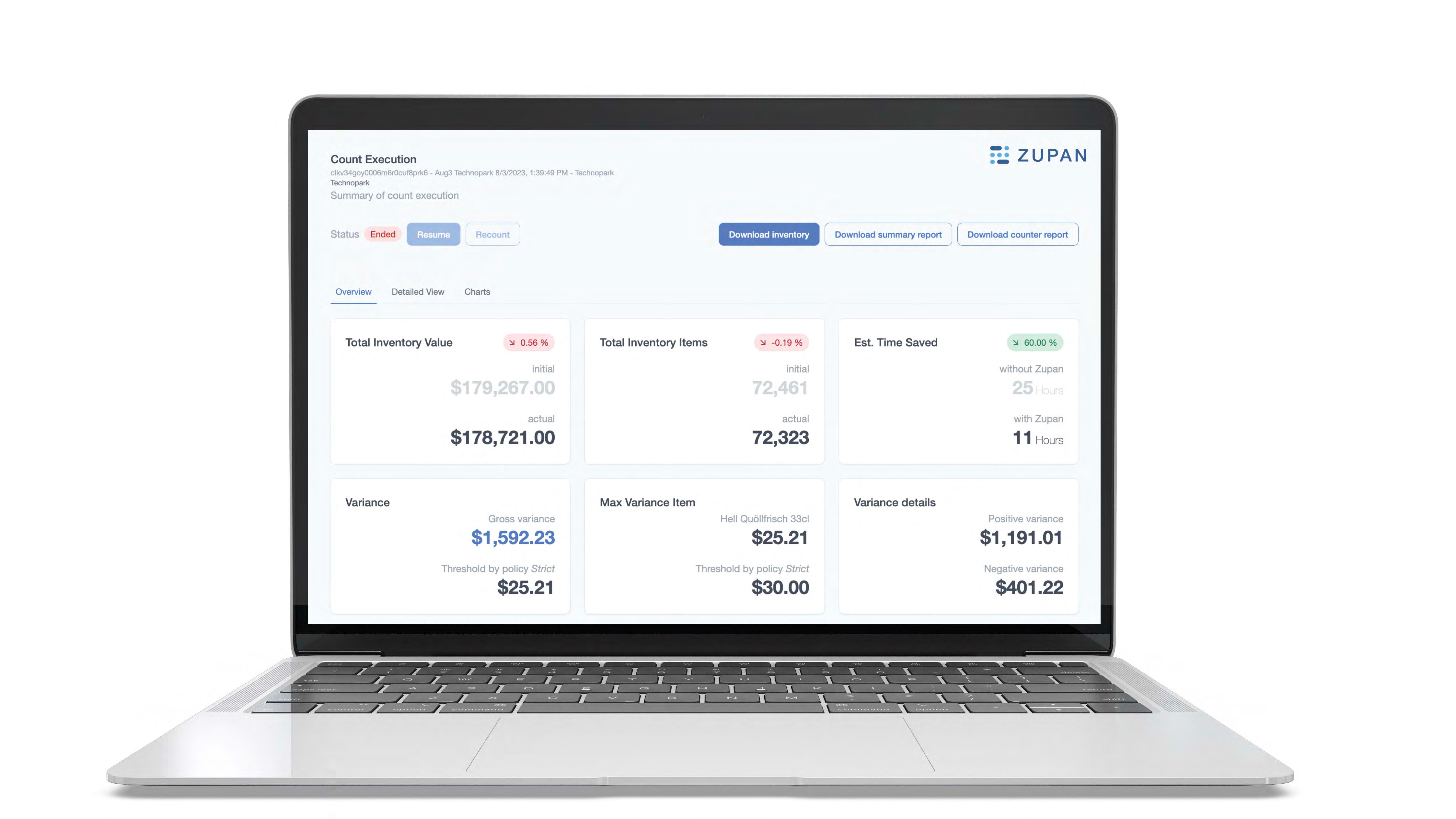 Inventory Counting Software | Zupan